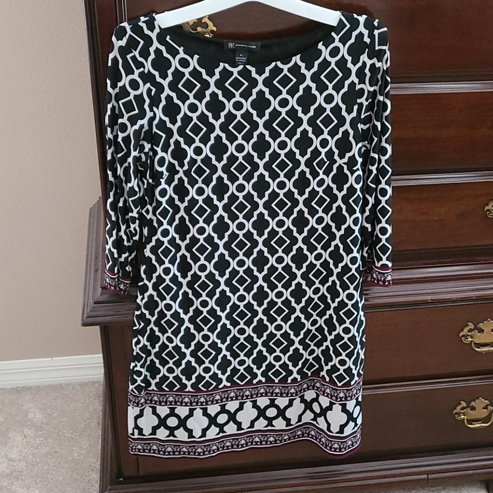 Beautiful black dress with moroccan pattern